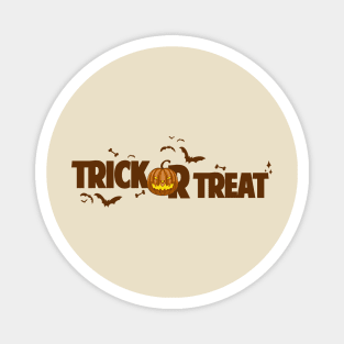 Trick Or Treat Pumpkin Design for tshirt Magnet